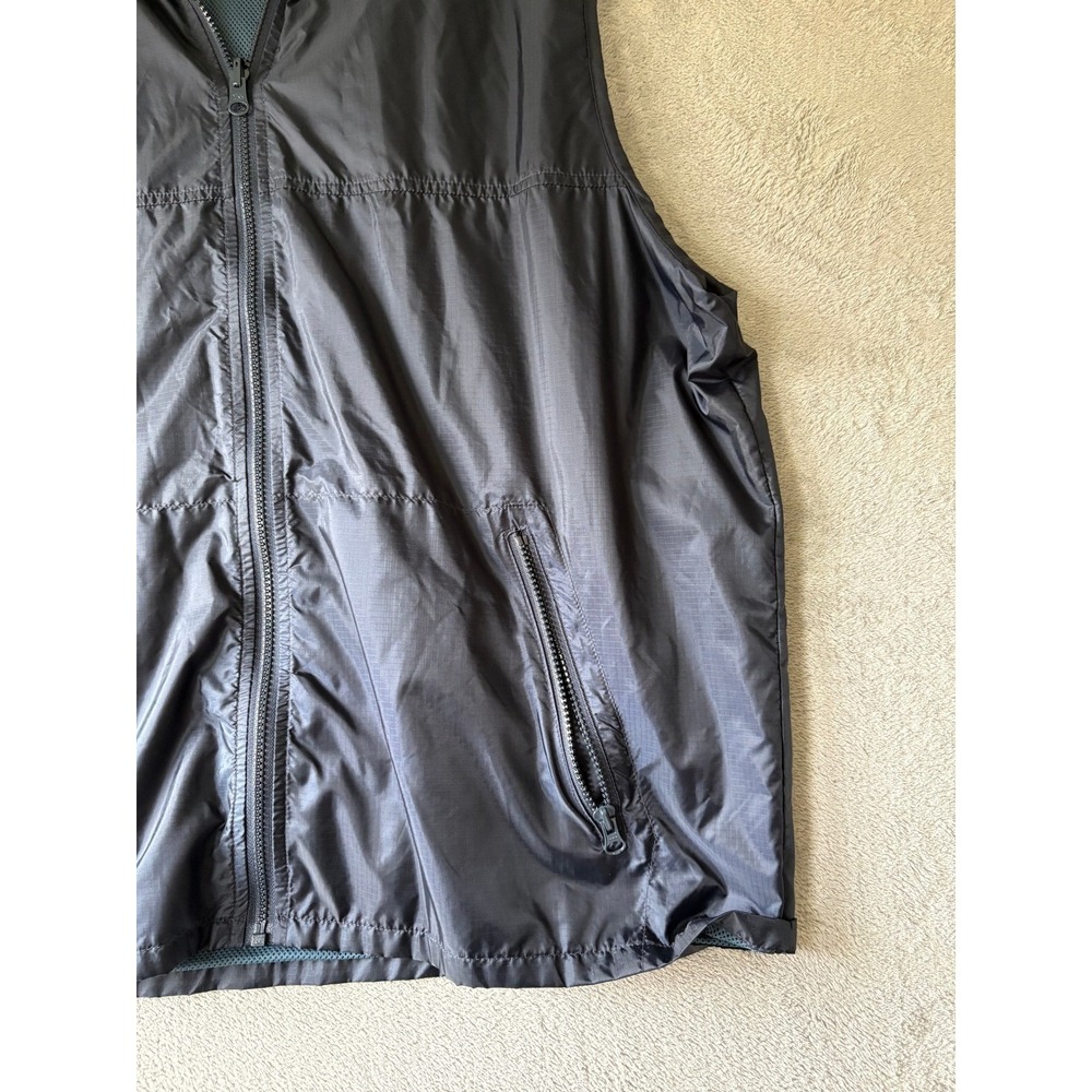 Vintage Y2K Aeropostale Reversible Vest XL Blue Mesh Ripstop Gorpcore NWT NOS - Picture 4 of 10